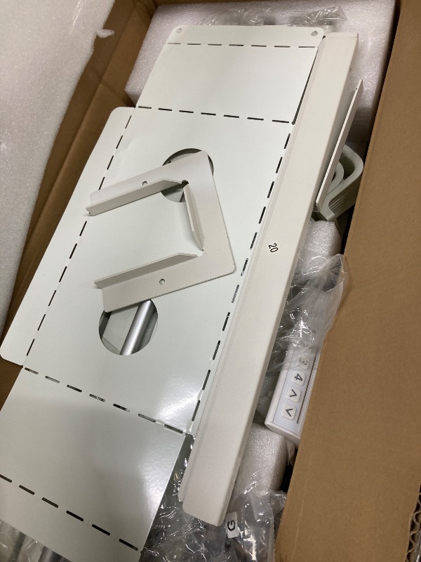 Photo 1 of ***WHITE***Marsail Height Adjustable Desk Frame, Electric Table Legs with Powerful Motor, 176 lbs Maximum Load, for Various Desktops, Adjustable Table Legs, Frame Only