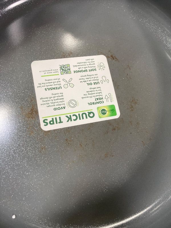 Photo 1 of ***DAMAGE -SELLING AS IS *** GreenPan Valencia Pro Hard Anodized Healthy Ceramic Nonstick 4.5QT Saute Pan Jumbo Cooker with Lid, PFAS-Free, Induction, Dishwasher Safe, Oven Safe, Gray