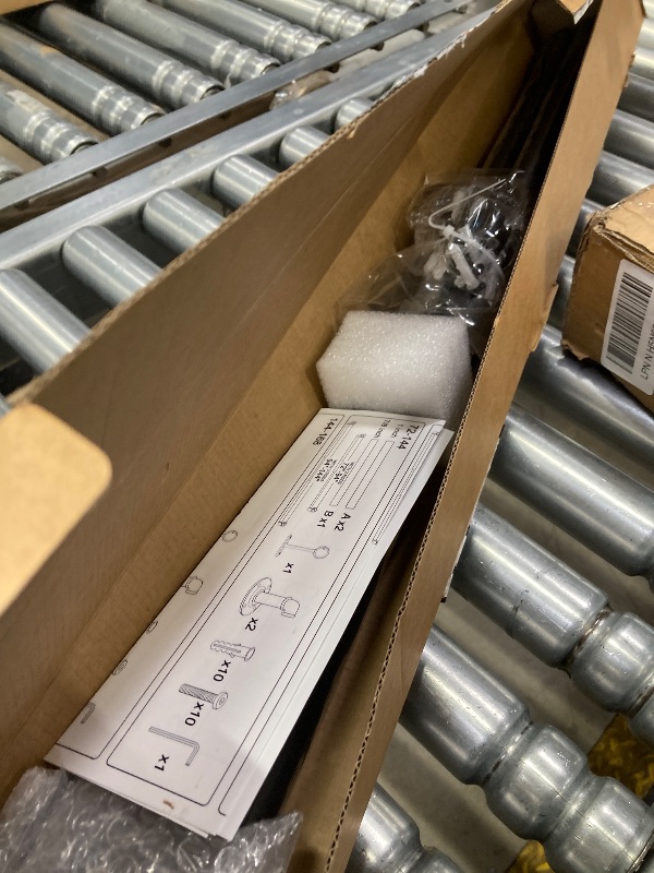 Photo 1 of 1 Inch Heavy Duty Blackout Curtain Rods for Windows, Industrial Pipe Wrap Around Room Divider Decorative Curtain Rods Wall Mount & Ceiling Mount, Black, 72-144 Inch