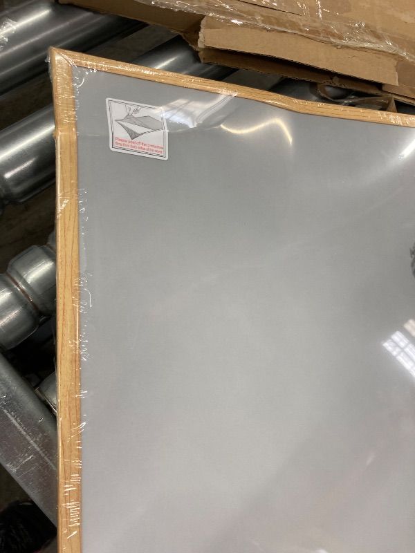 Photo 1 of **BENT AND HAS CRACK ON BACK**upsimples 24x36 Poster Frame Natural 1 Pack, Scratch-Proof Picture Frames 24 x 36 for Photo Gallery - Slide-In Strips, Horizontal or Vertical Wall Mounting