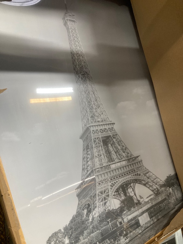 Photo 1 of **BENT AND HAS CRACK ON BACK**upsimples 24x36 Poster Frame Natural 1 Pack, Scratch-Proof Picture Frames 24 x 36 for Photo Gallery - Slide-In Strips, Horizontal or Vertical Wall Mounting