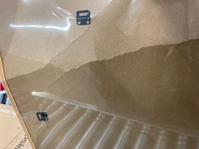 Photo 1 of **BENT AND HAS CRACK ON BACK**upsimples 24x36 Poster Frame Natural 1 Pack, Scratch-Proof Picture Frames 24 x 36 for Photo Gallery - Slide-In Strips, Horizontal or Vertical Wall Mounting