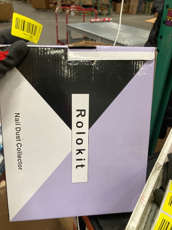 Photo 1 of **NO POWER PLUG**Nail Dust Collector with Reusable Filter & Brush, 80W Powerful Adjustable Electric Nail Fan Dust Vacuum Suction Extractor for Acrylic Gel Nails Polishing Manicure Tool, Low Noise