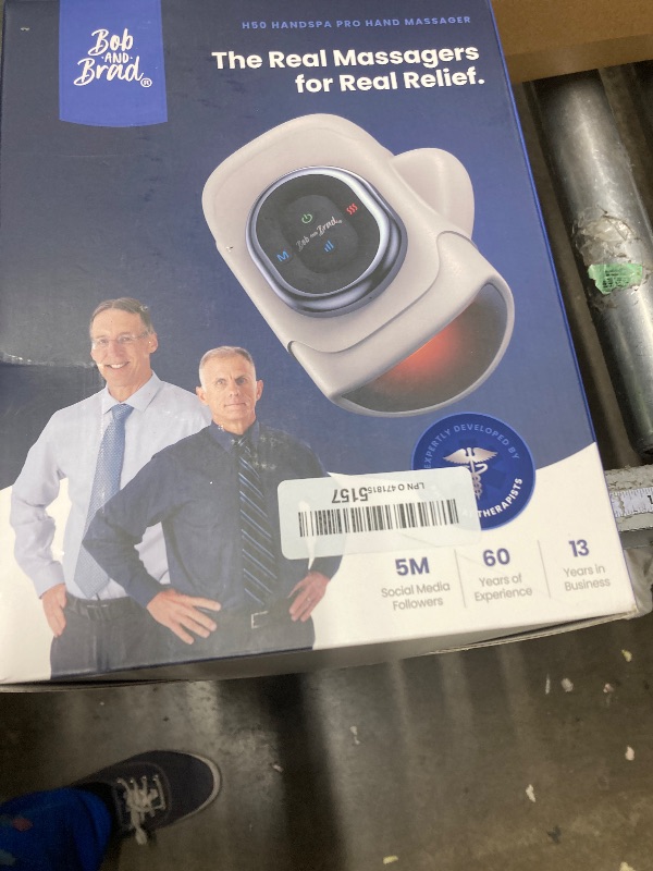 Photo 1 of ****missing charger****BOB AND BRAD Hand Massager with Heat and Compression, Individual Fingers, FSA-HSA Eligible, Cordless Portable HandSpa Pro Hand Massager for Arthritis and Carpal Tunnel, Pain Relief