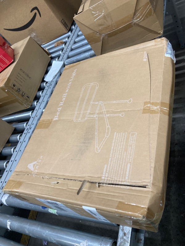Photo 1 of ****It is used, it is not known, it is missing a part, and it is not known if it works 100%******Bed Rails for Elderly Adults Safety, Adjustable Bed Assist Rail for Seniors with Motion Light & Storage Pouch, Widened Adult Bed Rails Fits Twin, Full, Queen,