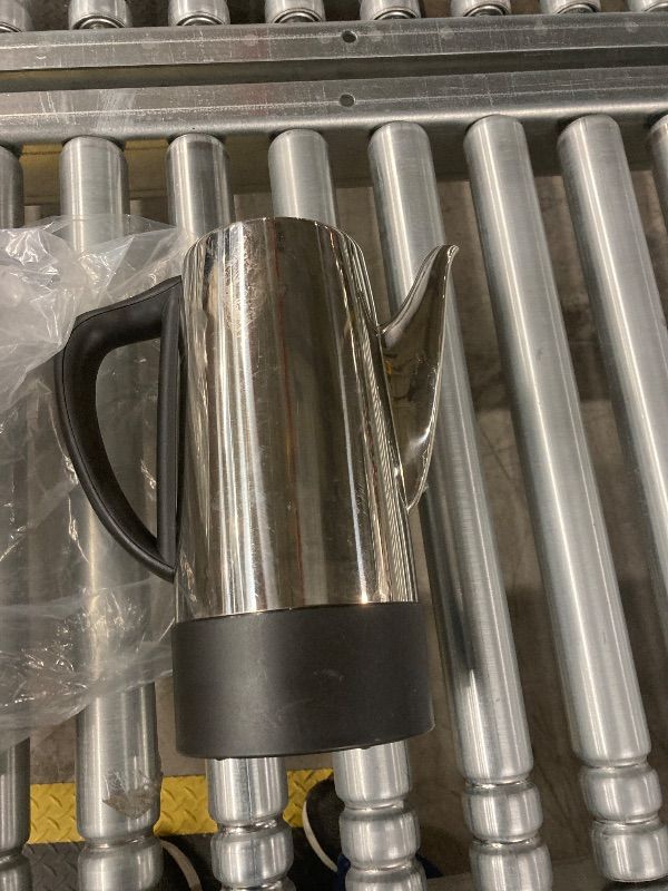 Photo 1 of ***MISSING PARTS -SELLLING AS IS *** Elite Gourmet EC812 Electric 12-Cup Coffee Percolator with Keep Warm, Clear Brew Progress Knob Cool-Touch Handle Cord-less Serve, Stainless Steel