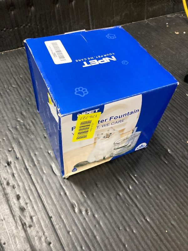 Photo 1 of ***BID FOR PARTS ONLY* NON FUNCTIONAL***NPET Cat Water Fountain WF050TP 1.5L Automatic Pet Drinking Fountain with Replacement Faucet Kit?No Adapter***BID FOR PARTS ONLY* NON FUNCTIONAL***