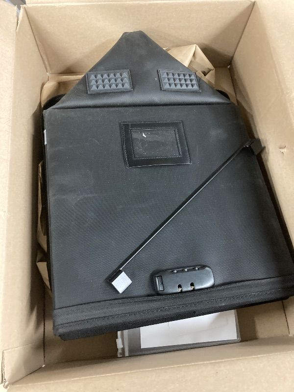 Photo 1 of ***MISSING PARTS -=SELLING AS *** Deluxe Pro Large Next of Kin Box Organizer Fireproof Foldable File Organizer with Combination Lock,  (15.7"L×12.2"W×10.6"H)