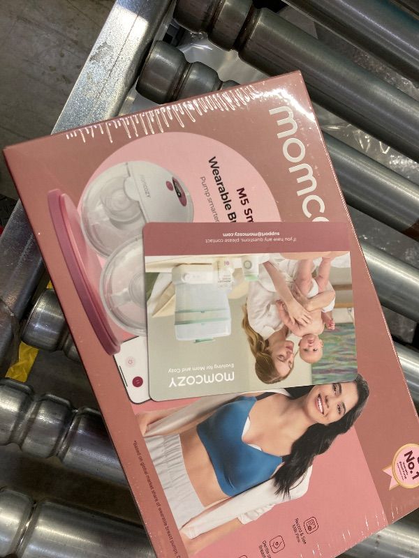 Photo 1 of ***FACTORY WRAPPED IN PLASTIC*** Momcozy M5 Smart APP Controlled Wearable Breast Pump, Hands-Free Wireless Electric Pump, 3 Modes 9 Suction Levels, BPA-Free, Portable Lightweight, 24mm Flange, 2-Pack Cozy Red***FACTORY WRAPPED IN PLASTIC***