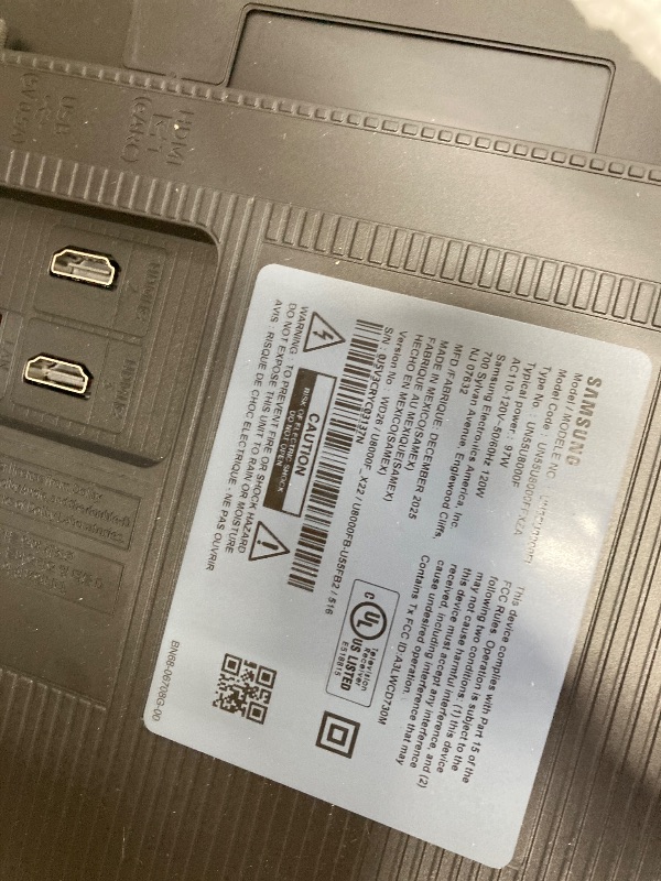 Photo 1 of ***NO RETURN NO REFUND***Samsung 55-Inch Class Crystal UHD U8000F 4K Smart TV (2025 Model) Endless Free Content, Crystal Processor 4K, MetalStream Design, Knox Security, Compatible with Alexa