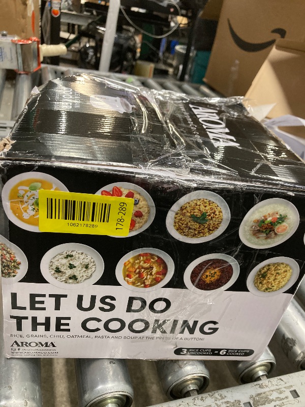 Photo 1 of **PARTS ONLY**AROMA® Rice Cooker, 3-Cup (Uncooked) / 6-Cup (Cooked), Small Rice Cooker, Oatmeal Cooker, Soup Maker, Auto Keep Warm, 1.5 Qt, White, ARC-363NG