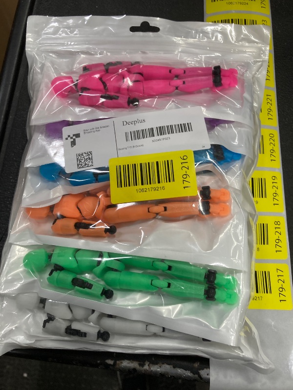Photo 1 of [6-PACK] Glowing Titan 13 Action Figure Set Already Assembled, T13 3D Printed Action Figures With Weapons Accessories T 13 Lucky Robo Dummy Nova 13 Action Figures, Figura de acción t13 (6-Colors)