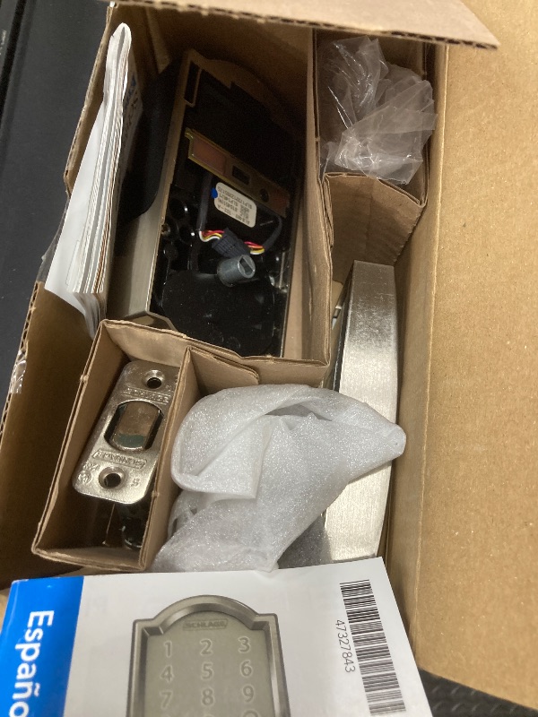 Photo 1 of **PARTS ONLY***Schlage Encode Smart WiFi Deadbolt Lock for Front Door - Keyless Entry with App or Touchscreen - Works with Alexa, Hey Google, & Airbnb - Create Codes for Guests - Satin Nickel