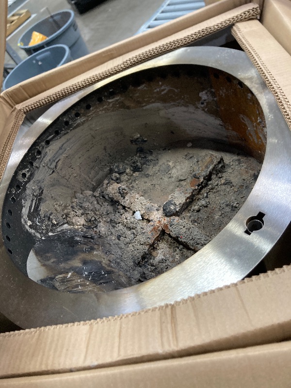 Photo 1 of **HAS RUST ON SIDES***Breeo Smokeless Fire Pit (X Series 24, Corten Steel) | 27.5 inch Smokeless Firepit for Outside | 62 Pounds | Ideal for Families Compatible with Wide Range of Breeo Accessories