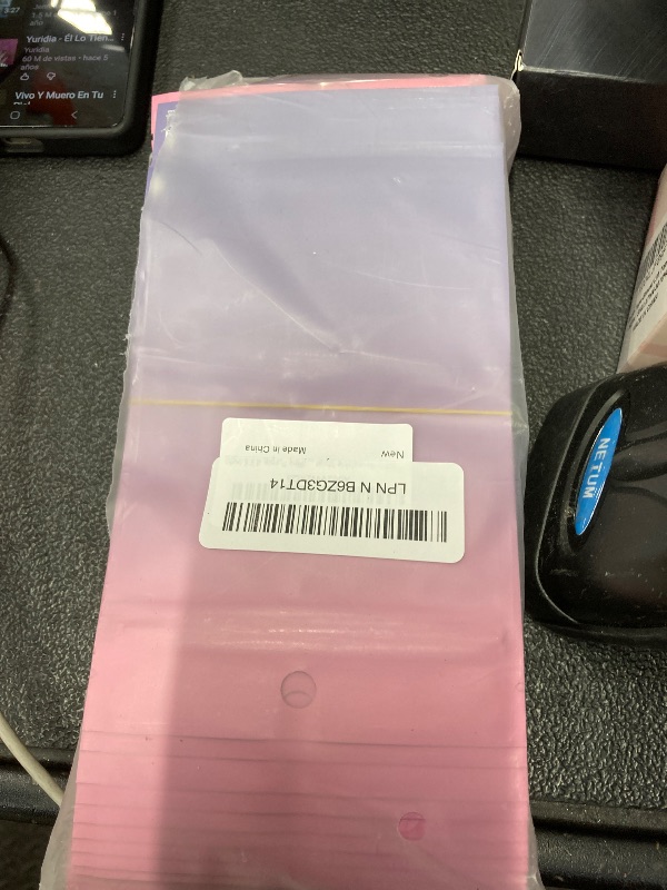 Photo 1 of 100 Pcs Resealable Mylar Bags, Gradient Color Food Storage Bags, Zip Bag Foil Bags Packaging Pouch for Food Storage, Sample, Small Business (Pink Purple, 4 X 6 Inch)