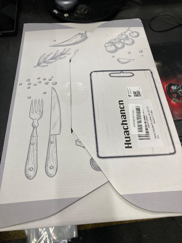 Photo 1 of 100% Titanium Cutting Board for Kitchen - Dishwasher Safe Chopping Boards with Handle, Reversible Charcuterie Board for Home Counter Outdoor Camping Housewarming Gifts for Women (18 x 12)