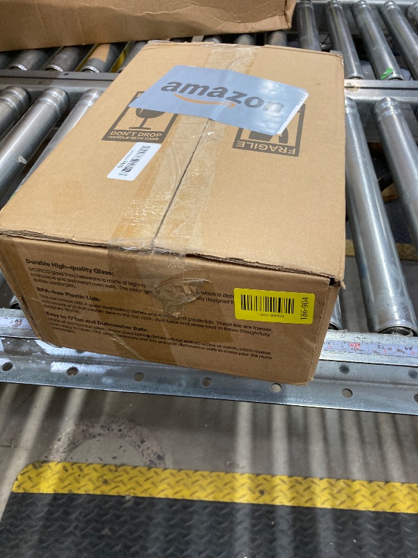 Photo 1 of ***MISSING PIECES SELLING AS 4 PIECE ONLY*** 4-Piece Deep Glass Baking Dish Set with Plastic lids, Rectangular Glass Bakeware Set with Lids, Leftovers, Cooking, Kitchen, Freezer-to-Oven and Dishwasher, Gray