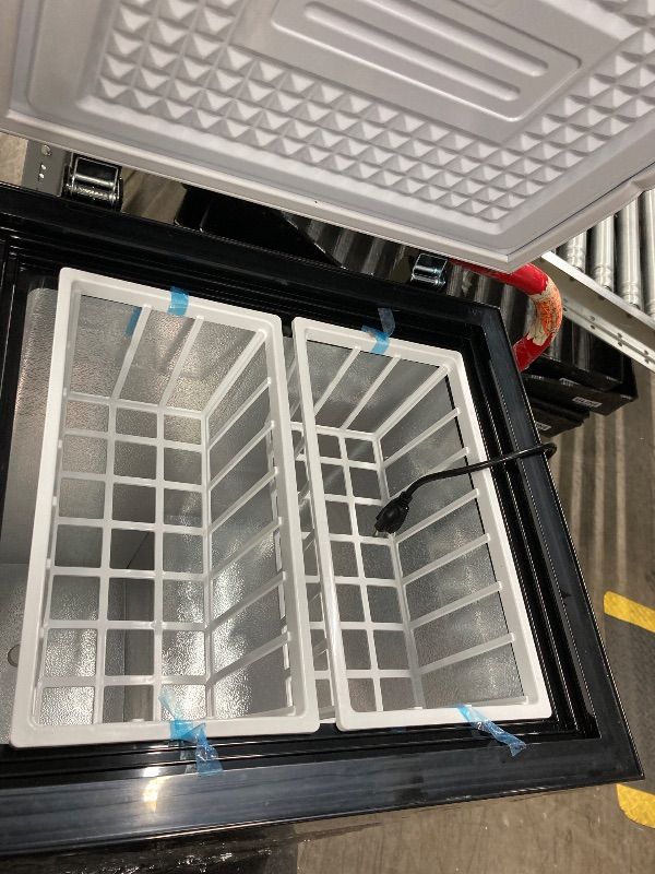Photo 1 of ***THIS ITEM SOLD FOR PARTS ONLY * NON FUNCTIONAL***Chest Freezer 7.0 Cu.Ft Compact Chest Freezers with 7 Adjustable Thermostat Top Open Door Freezer Compressor Cooling with Removable Storage Basket for Home Bar Dorm***THIS ITEM SOLD FOR PARTS ONLY * NON 
