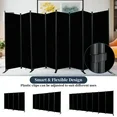 Photo 1 of ***Missing all hardware***Room Divider Folding Privacy Sceens 8 Panel Partition Room Dividers 88'' Room Divider Wall Screen, Upgrade (Wider Feet) Portable Temporary Wall for Room Separation Wall Divider for Home Office Dorm***Missing all hardware***