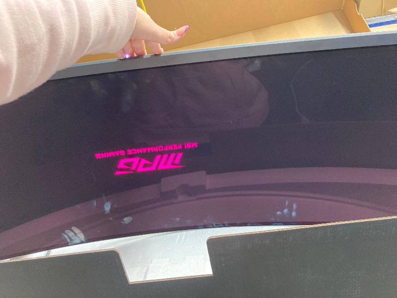 Photo 1 of ***Scratches***MSI MPG 491CQP 49" Curved OLED Display, 144Hz 0.03ms, Gaming Monitor***Scratches***