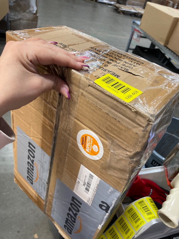 Photo 1 of **MISSING PARTS***Amazon Basics Gas Spring Dual Computer Monitor Arm Desk Mount, Adjustable, Holds up to 27" Monitors, Black