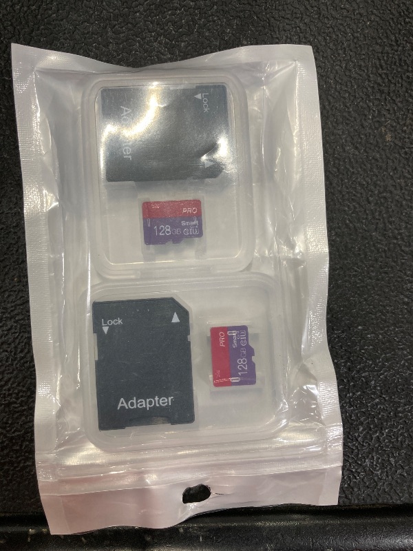 Photo 1 of 128GB Micro Memory Card Class 10 Memory Cards High Speed Mini TF Card with Adapter for Smartphones/Tablet/Drone/Game Console(2-Pack)