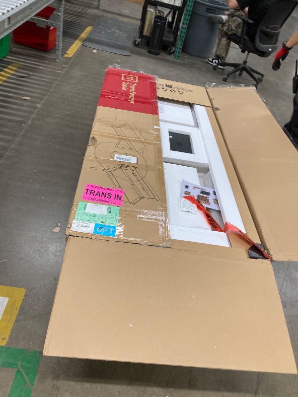 Photo 1 of ***HAS DAMAGE BUT NOT SURE WHAT OR WHERE***Convertible Desk, Simple Modern Home Office Desk with Storage, Folding Desk into Dining Table, Multiuse Dining Table and Gaming Desk, Work from Home Essentials (1 Unit)***HAS DAMAGE BUT NOT SURE WHAT OR WHERE***