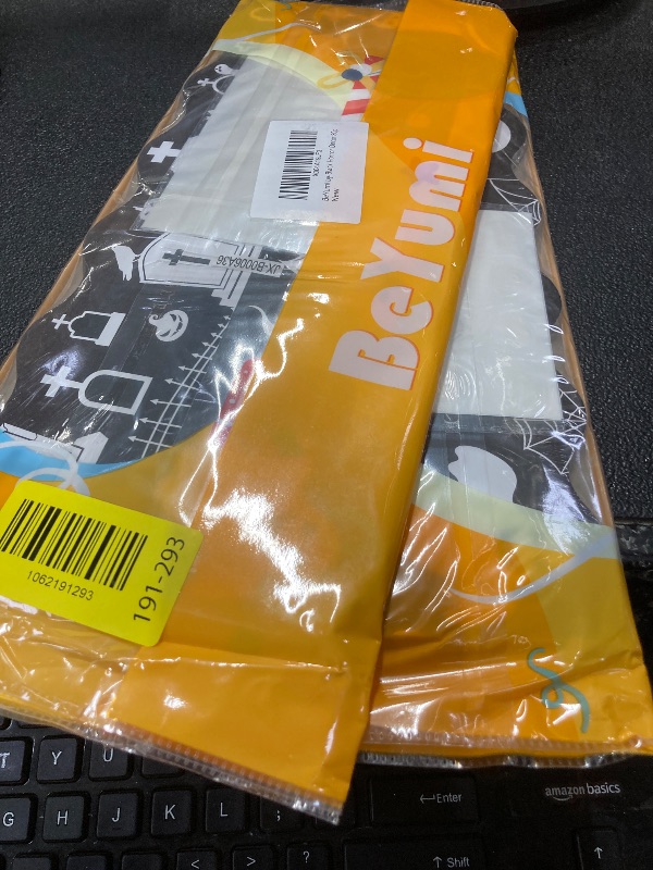 Photo 1 of ++2 PACK+++BeYumi Halloween Bulletin Board Borders - 80Pcs Halloween Black Horror Bulletin Board Boo Spider Web Skull Tombstone Border Trim Decor School Classroom Office Chalkboard Decoration