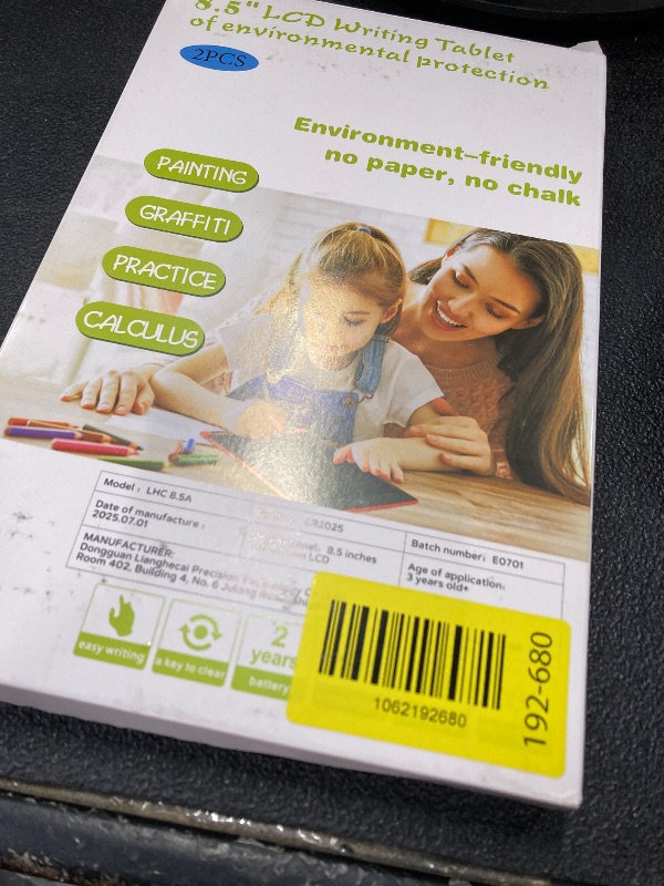 Photo 1 of [2 Pack] Genialba LCD Writing Tablet 8.5-Inch Colorful Doodle Board, Toddler Learning Educational Toys Gifts for 3-8 Years Old Girls and Boys, Electronic Drawing Pad for Kids (Pink&Blue)