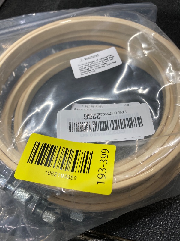 Photo 1 of **MISSING ONE**Biaungdo 6 Pieces 6 Inch Embroidery Hoops, Round Wood Embroidery Hoops, Adjustable Bamboo Circle Cross Stitch Hoop Ring, Wooden Embroidery Frames for Art Craft Sewing, Christmas Decoration