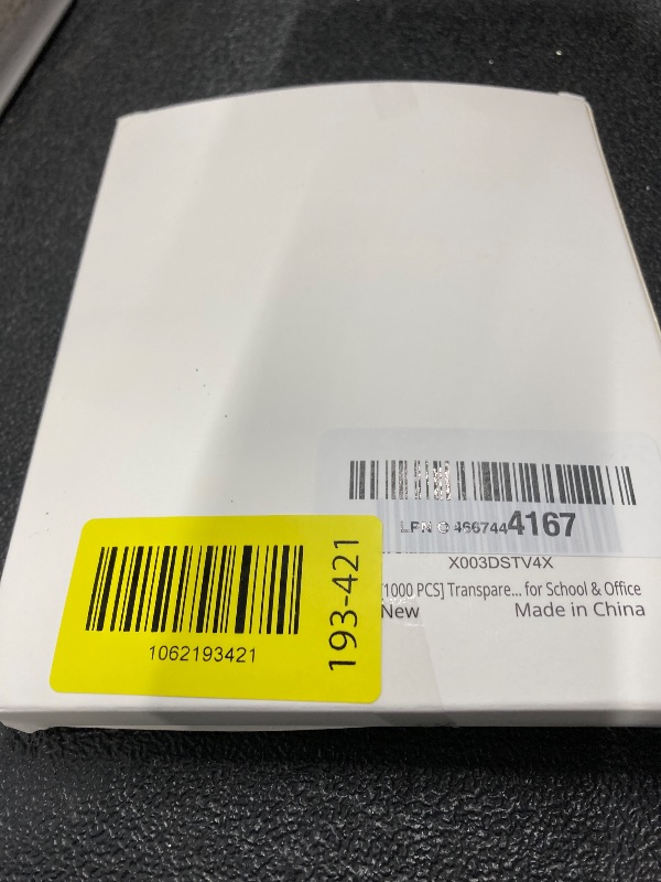 Photo 1 of [1000 PCS] Transparent Sticky Notes, 6 Sizes Clear Sticky Notes Pads, Waterproof Self-Adhesive Translucent Sticky Notes for Annotating Books, See Through Sticky Notes for School & Office