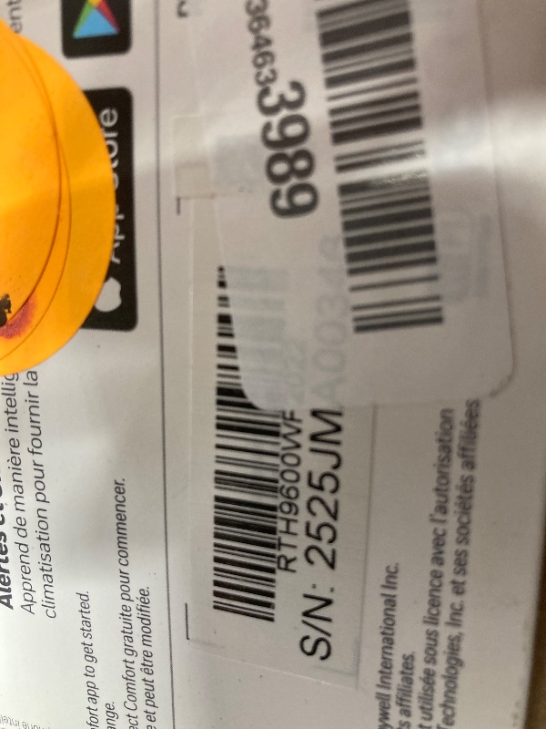 Photo 1 of ***Selling for parts only***Honeywell Home RTH9600WF Smart Color Thermostat ENERGY STAR Wi-Fi Programmable Touchscreen Alexa Ready - C-Wire Required