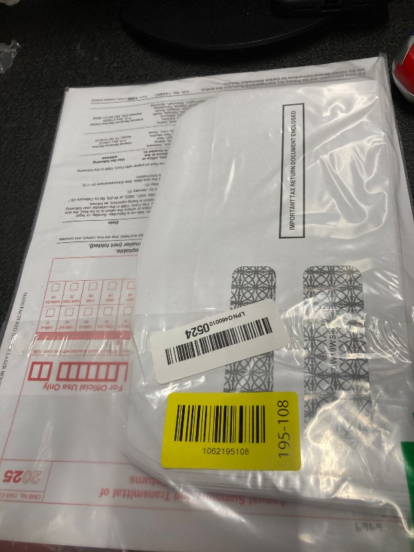 Photo 1 of 1099 NEC Tax Forms 2025 with 25 Lick-and-Seal Envelopes, 4 Part Tax Forms Kit, Compatible with QuickBooks and Accounting Software