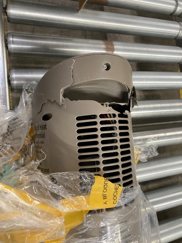 Photo 1 of **broken**Lasko 1500W Ceramic Tower Space Heater with Remote, Thermostat, Timer & Widespread Oscillation, Portable Electric Heater for Indoor Use, Bedroom & Living Room, 751320