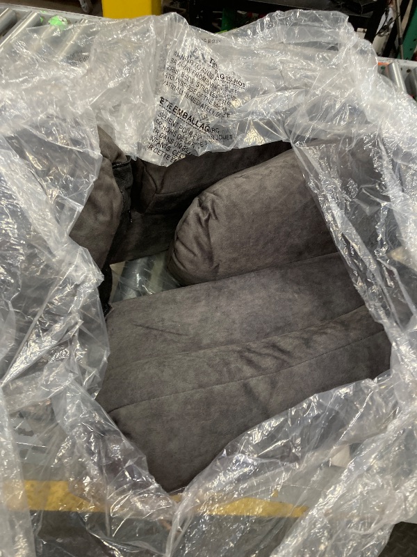 Photo 1 of ***MISSING PARTS***COMHOMA Recliner Chair,360°Swivel Rocker Recliners with Cup Holders&Side Pockets,Manual Reclining Single Sofa,Fabric Upholstered Lounge Chairs for Living Room,Gray***MISSING PARTS***