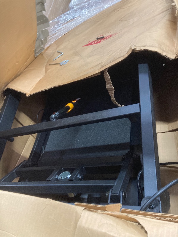 Photo 1 of ***Selling for parts only***THERUN Incline Treadmill, Treadmills for Running and Walking, 300 lbs. Weight Capacity Folding Treadmill with 0-15% Auto Incline, Wide Belt, 3.5 HP, App, Heart Rate, Orange