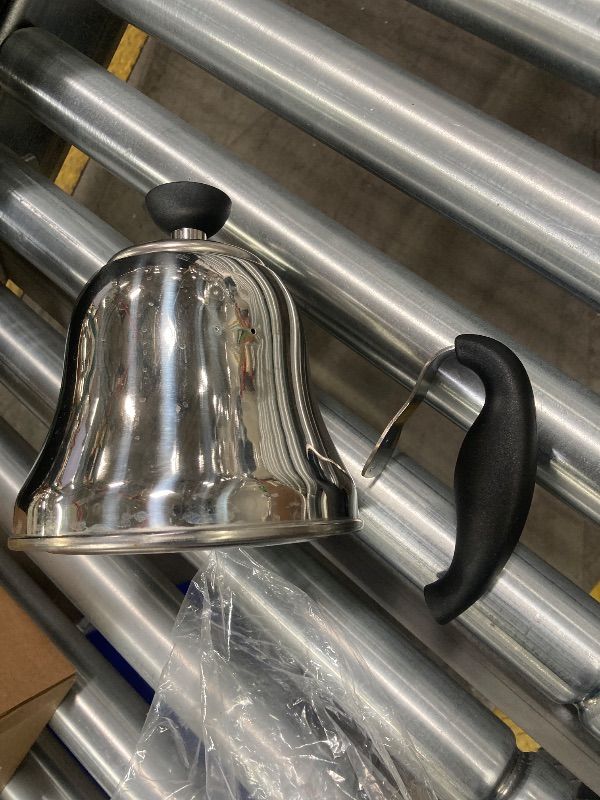 Photo 1 of ***DAMAGE -HANDLE NOT ATTACHED*** Tea Kettle for Stovetop, Barista's Choice Gooseneck Pour Over with Flow Control, Food Grade Stainless Steel Water Kettle, Tea Pot for Home & Kitchen - Small 28oz, Silver