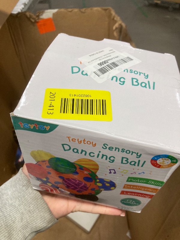 View 2 of ***No charger***teytoy Baby Music Shake Dancing Ball Toy, Developmental Bumpy Ball Sensory Soft Toys, Easy to Grasp Bumps Help Develop Motor Skills for Girls and Boys Ages 12 Months and Up***No charger***