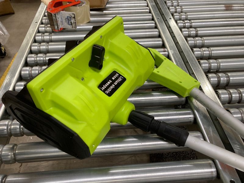 Photo 1 of ***DAMAGED -SELLING AS PARTS ONLY*** Tanbaby 17-inch Cordless Snow Blower with Wheels, Electric Snow Shovels with Adjustable Chute, Snow Thrower io***BOX RIPPED/TORN***