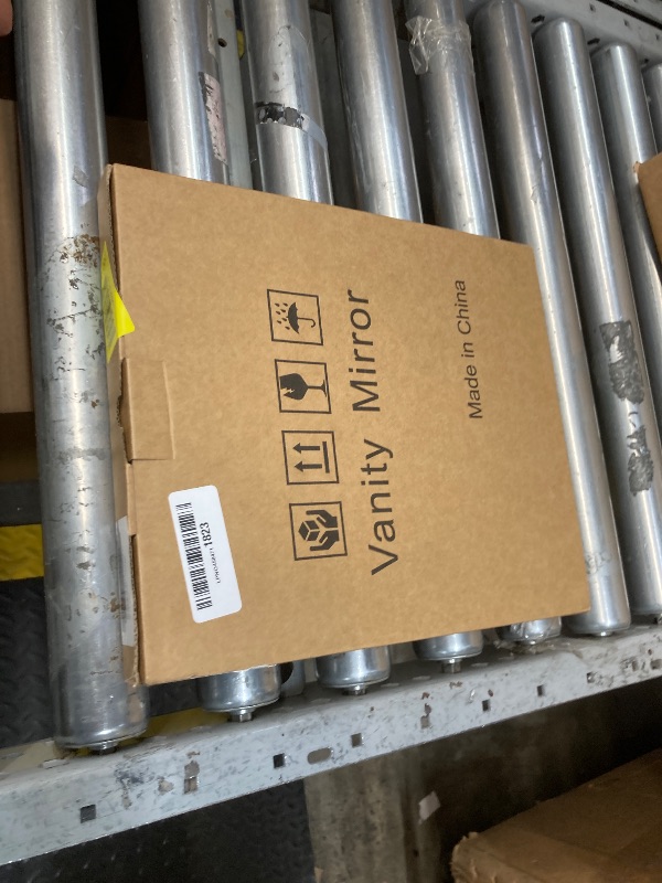 Photo 1 of **Dont **ROLOVE 8x10 Inch Lighted Vanity Mirror, 3-Color Dimmable LED Lighting & Touch Control, Portable Makeup Mirror with U-Bracket for Travel/Dressing Room (White)