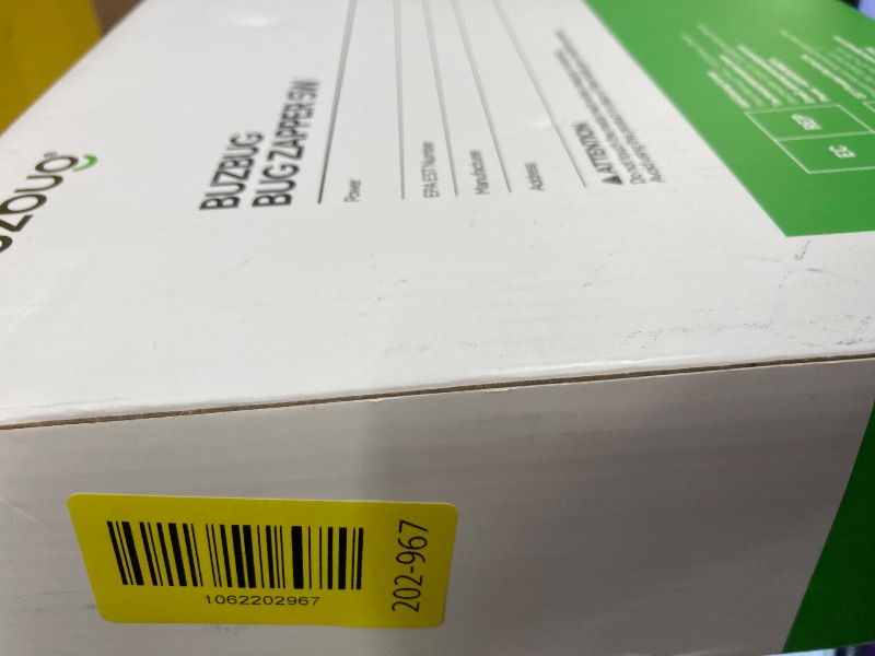 Photo 1 of ***NON-FUNCTIONAL -SELLING AS PARTS ONLY*** Buzbug LED Bug Zapper Indoor, LED Bulbs Up to 50,000 Hours, Sustainable Less Power, Durable High-Voltage Electric Mosquito Zapper, Fly Trap Mosquito Trap, Fly Killer -MA015B