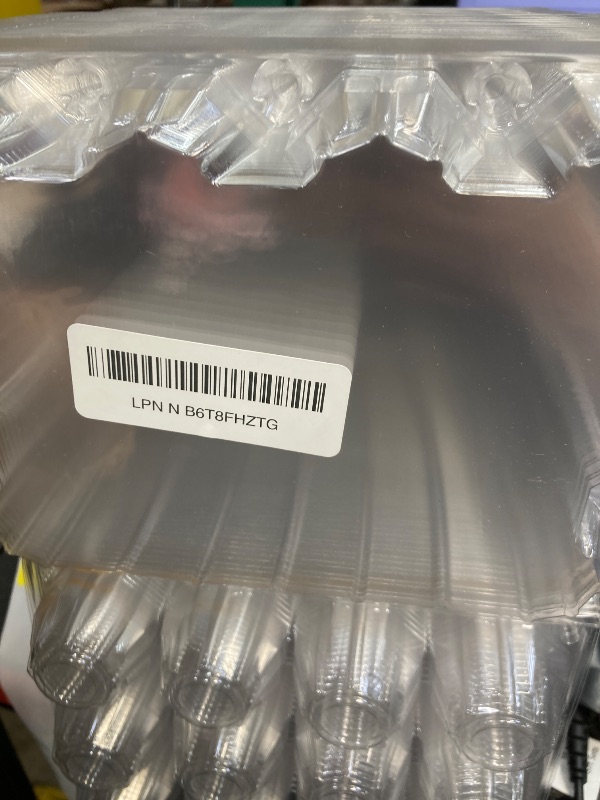 Photo 1 of 100 Pack Clear Plastic Egg Cartons, Reusable Stackable Egg Containers for Farm, Market & Fridge Storage, 3×4 Grid