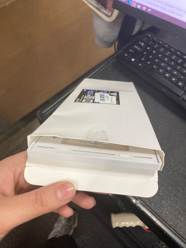 Photo 1 of (5 Pack) BESTTEN USWP6 Matte Snow White Screwless Decorator Wall Plate, 2-Gang Outlet Cover, Decor Switch Face Plate, H4.69” x W4.73”