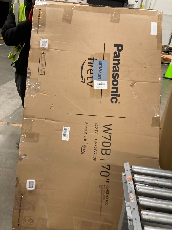 Photo 1 of ** no returns, no refunds** Panasonic W70 Series (2025 Model) 70" LED 4K Ultra HD Smart Fire TV, Press & Ask Alexa, Apple AirPlay, HDR10+, HDMI 2.1, and Bluetooth Support - 70W70BP