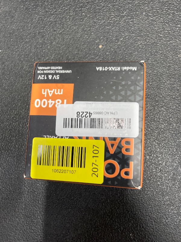 View 2 of **MISSING PARTS**HIMONI 12V/5V 2A/3A 18400mAh Heated Jacket Battery Pack for SOLJIKYE, Genovega, Wulcea, Portable Power Bank for Heated Blanket,Jackets, Camping Chair, 5V USB Heated Vest (NOT for DC 7.4V)