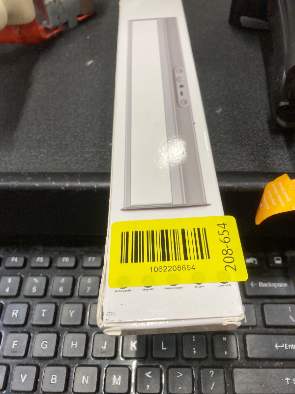 Photo 1 of ***Light has a defect on corner screws are coming out***ENOMA Motion Sensor Closet Lights, Eye Protection Design with Remote, 3 Color Temps & Dimmable, Rechargeable Magnetic Cabinet Lighting for Kitchen, Wardrobe, Shelf, Pantry***Light has a defect on cor