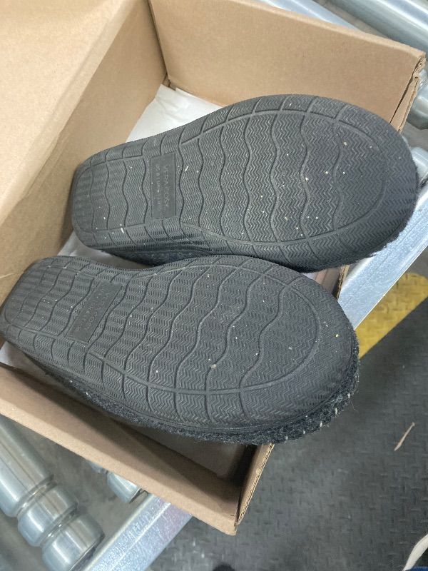 Photo 1 of ***USED, FOOTBED, HEEL INSIDE AREA WORN/FUZZIES -SELLING AS IS*** VeraCosy Women's Memory Foam Moccasin Slippers - Cozy Indoor House Shoes with Fleece Lining & Non-Slip Sole Black, 8 US