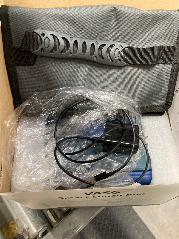 Photo 1 of ***USED -NON-FUNCTIONAL -SELLING AS IS*** VASG 2026 Upgraded Heated Lunch Box for Adults, 16000mAh Cordless Rechargeable Electric Lunch Box with 1L Stainless Steel Container, Self-Heating Food Warmer for Work, Office & Travel
