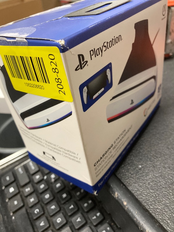 Photo 1 of **MISSING ADAPTER**PowerA Charging Station for PlayStation Portal™ Remote Player with Lumectra™, RGB Lighting, USB Powered, Magnetic Charger, Charge and Display, Weighted Base, Officially Licensed