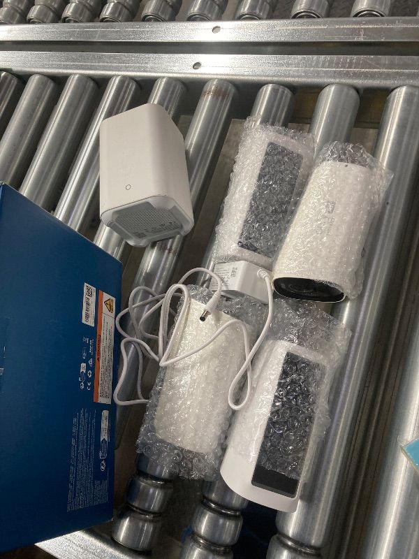 Photo 1 of ***MISSING PARTS -SELLING AS PARTS ONLY*** eufy Security eufyCam S330 (eufyCam 3) 4-Cam Kit, Security Camera Outdoor Wireless, 4K with Integrated Solar Panel, Face Recognition AI, Expandable Local Storage, Spotlight, No Monthly Fee